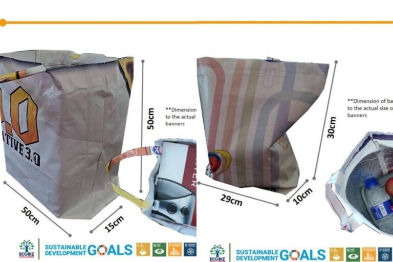 Pasukan Genesys hasilkan beg daripada sepanduk terbuang, ini keunikan dan keistimewaan beg kitar semula itu